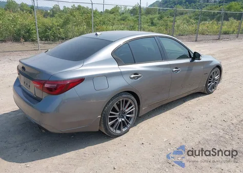 2018 Infiniti Q50 3.0T Red Sport 400 from USA, damaged, VIN JN1FV7AP8JM460441